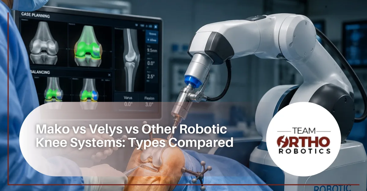 Mako vs Velys vs Other Robotic Knee Systems Types Compared robotic knee surgery